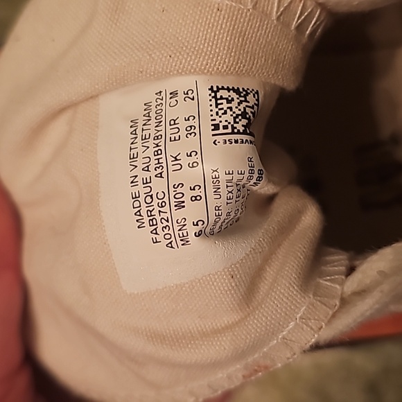 Watermelon Pink High Top Converse - Picture 7 of 8